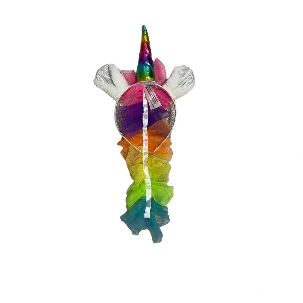 Unicorn Headband with Tulle Tail